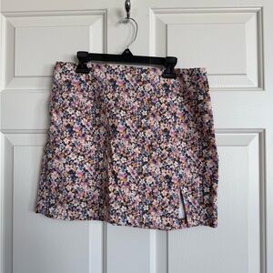 Wild Fable Floral Mini Skirt - Pink and Purple
